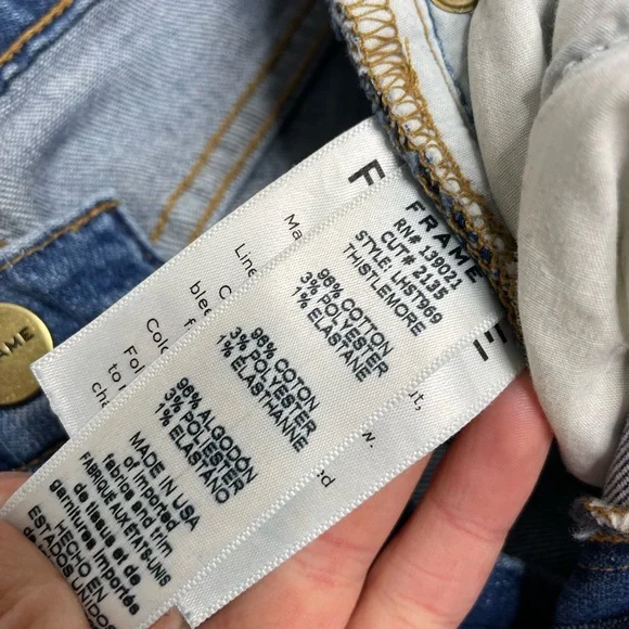 Frame | Le High Straight Jeans in Thistlemore 24 - Picture 6 of 7